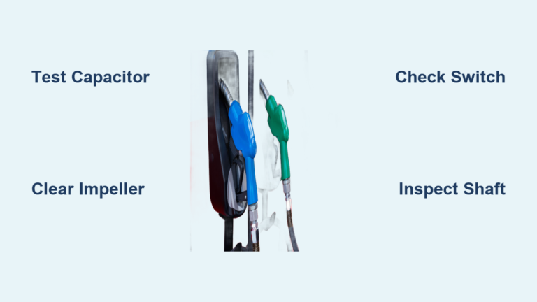 How to Fix Pump Humming But Not Running