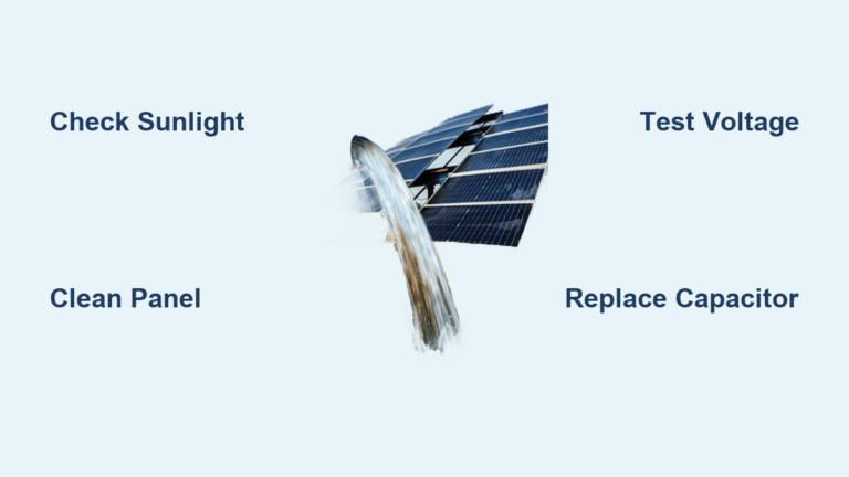 How to Fix Solar Water Pump Not Working