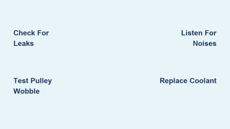 How to Fix Water Pump Issues | Repair Guide
