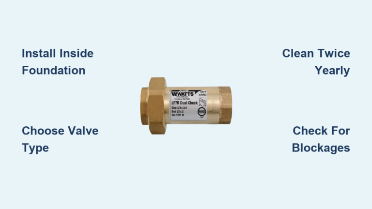 Backwater Check Valve Installation Guide