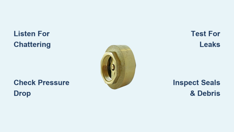 How to Fix Faulty Check Valve