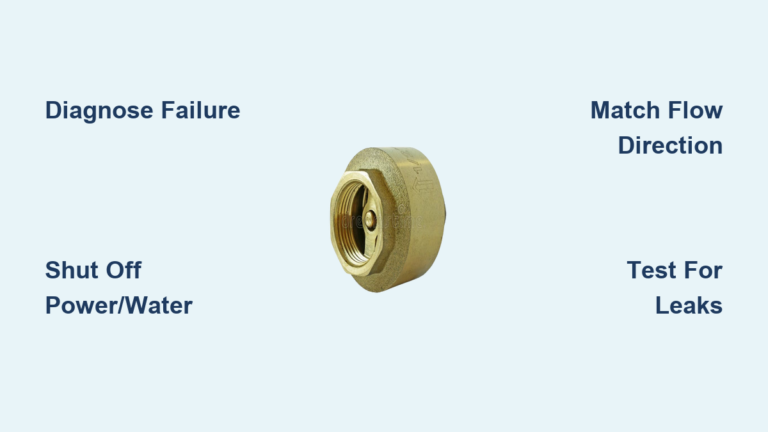 How to Replace a Check Valve: Quick Steps