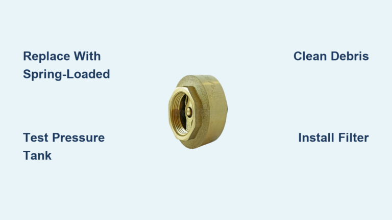 Fix Noisy Check Valve: Causes and Solutions