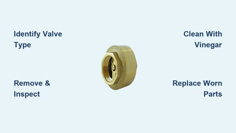 How to Unstick a Check Valve: Quick Steps
