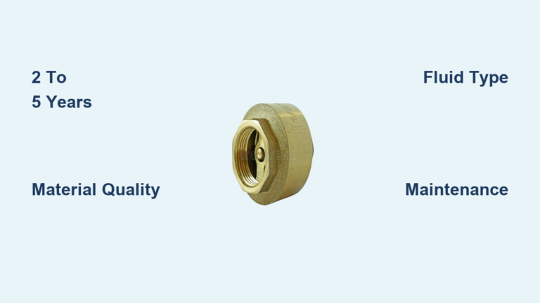 How Long Does a Check Valve Last
