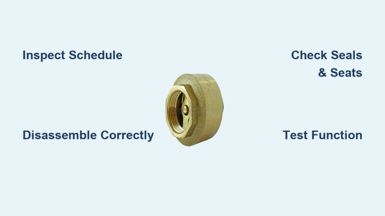Check Valve Maintenance Guide