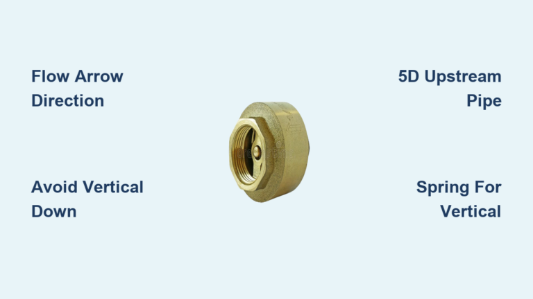 Check Valve Orientation Guide
