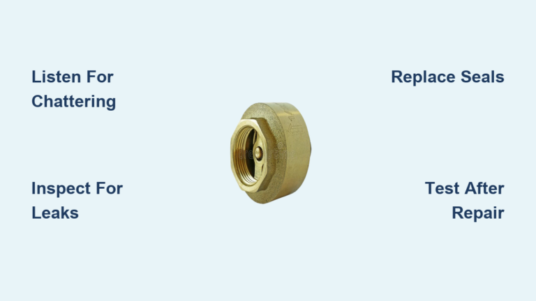 How to Fix a Check Valve