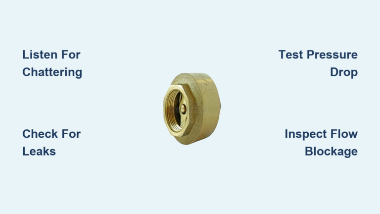 Check Valve Troubleshooting Guide