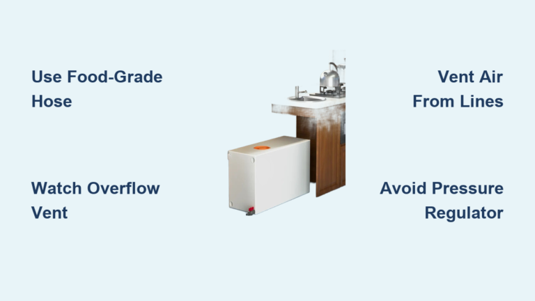 How to Fill Motorhome Water Tank