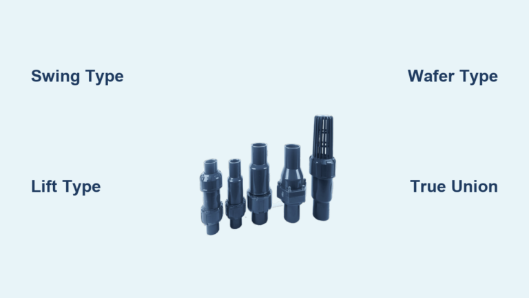 PVC Check Valve Types Explained