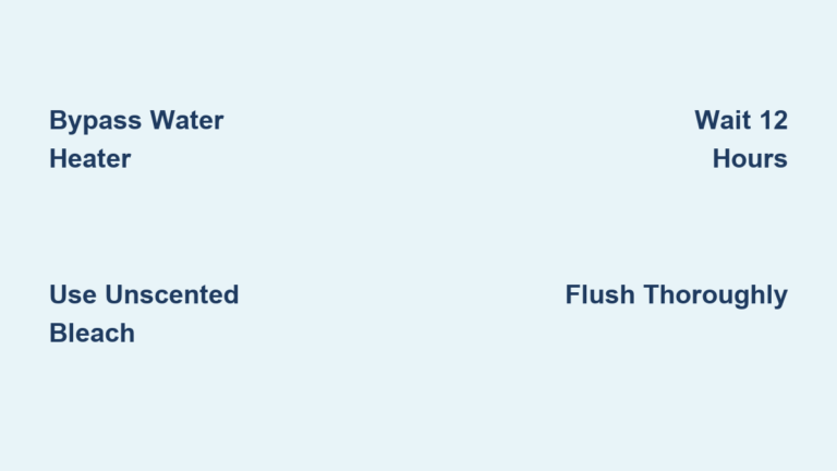 How to Sanitize RV Fresh Water Tank