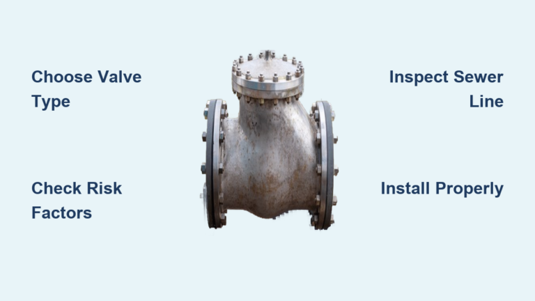 How to Install a Sewer Check Valve