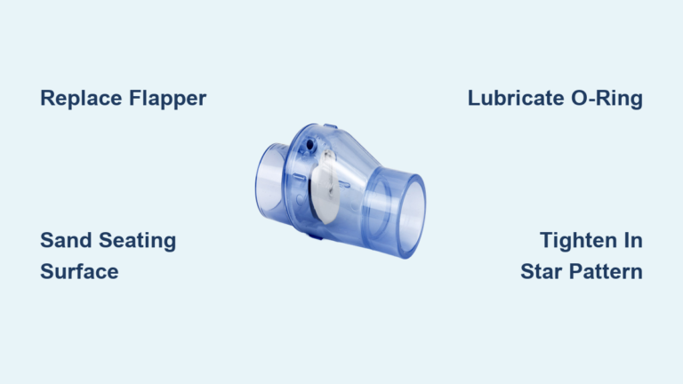 How to Fix Spa Check Valve