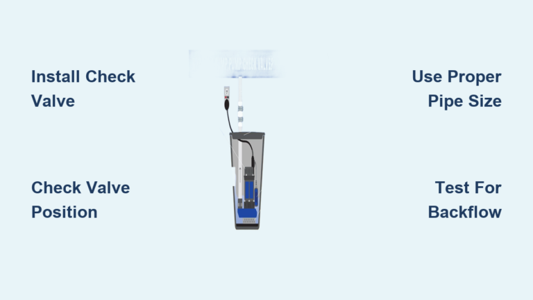 Sump Pump Check Valve Installation Guide