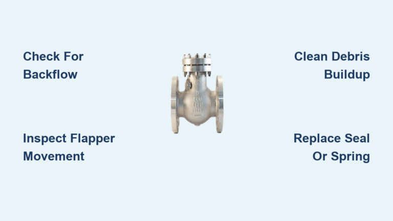 Swing Check Valve Repair Guide