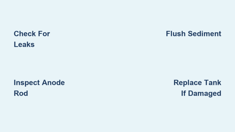 Water Heater Tank Repair: Quick Steps