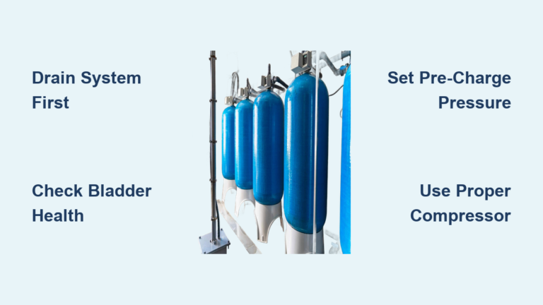 How to Add Air to Water Pressure Tank