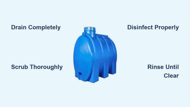 How to Clean Water Tank