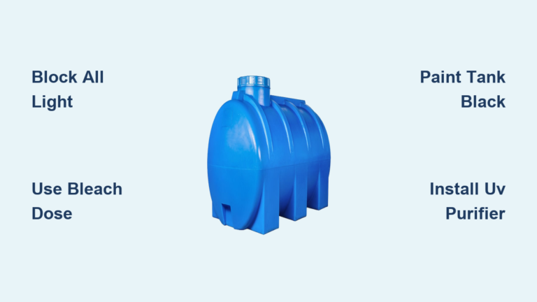 How to Prevent Algae in Water Tank
