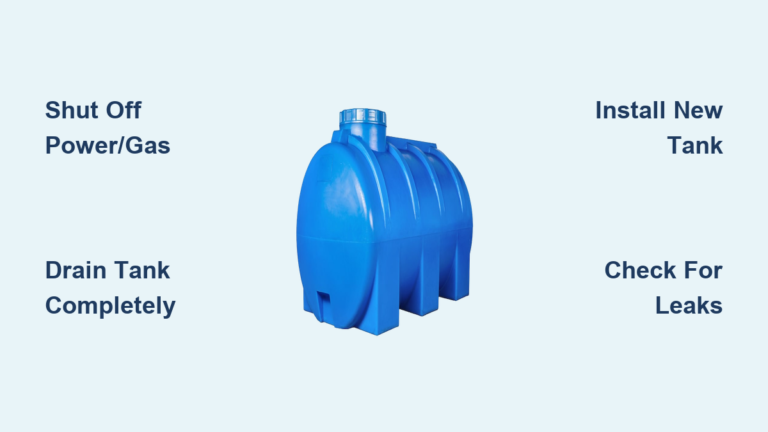 How to Replace a Water Tank