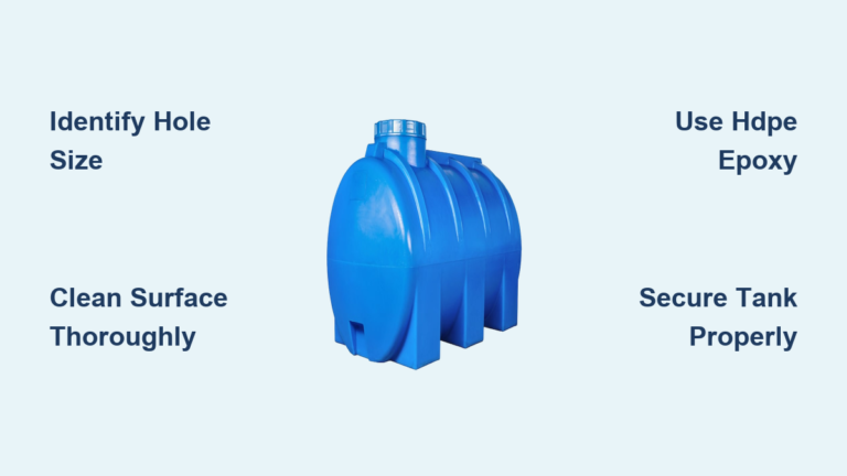 Fix Hole in Water Tank: Quick Steps
