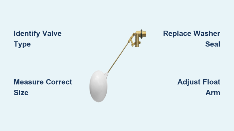 Water Tank Float Valve Repair Guide