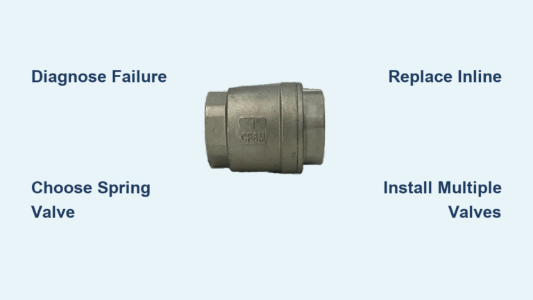 How to Replace Well Pump Check Valve: Quick Steps