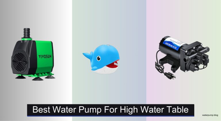 5 Best Water Pumps for High Water Table 2026