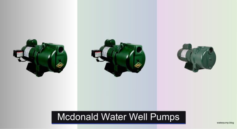 5 Best McDonald Water Well Pumps of 2026
